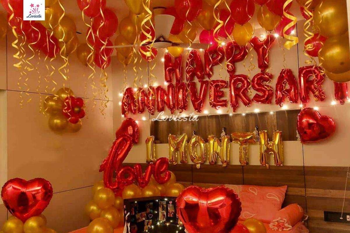 Silver Theme Balloon Decoration - Deepak Balloon