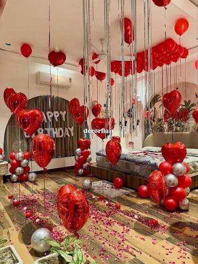 Surprise Love Theme Decor - Deepak Balloon