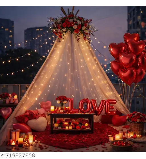 Bedroom Canopy Decoration - Deepak Balloon